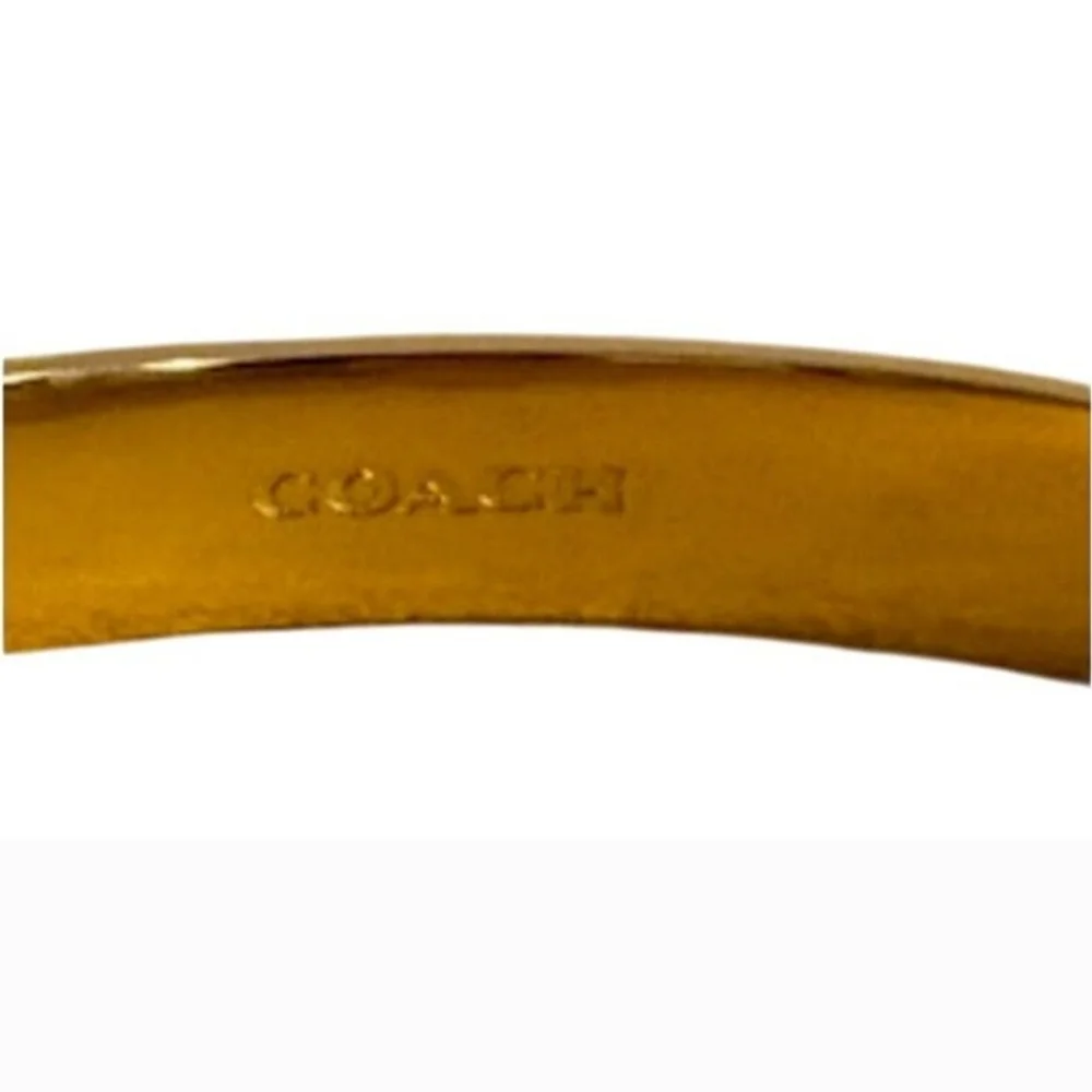 Coach Signature Push Hinged Bangle - Picture 3 of 3